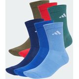 adidas - Dempende Sokken - Zwart - Katoen / Polyester / Elastaan - 6 Paar