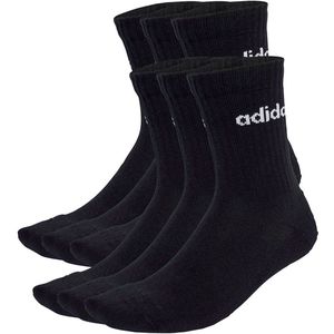 adidas - Linear Crew Socks - Enkelsokken - Wit - 6 Paar