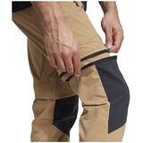 ADIDAS - Utilitas - Outdoorbroek - Lichtbruin/Zwart/Wit - Gerecycled Materiaal, Verstelbare Taille, Zip-off