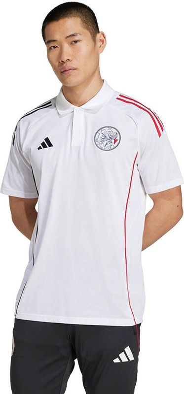 adidas - Ajax Polo - Wit - 65% Gerecycled Polyester 35% Katoen