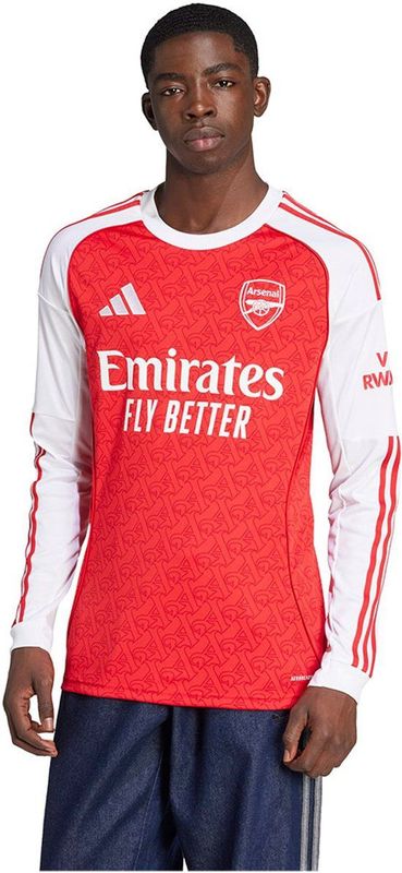 adidas - Arsenal Thuisshirt - Rood - 100% Gerecycled Polyester - Lange Mouwen