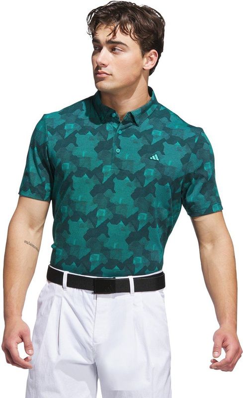 adidas - Performance Go-To Printed - Poloshirt - Groen - Heren