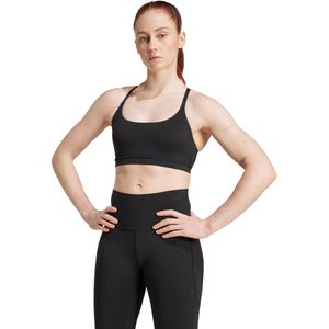 adidas - All Me Light-Support - Sportbeha - Zwart - Dames