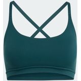 adidas - All Me Light-Support - Sportbeha - Groen - Dames