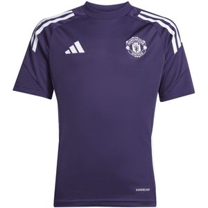 adidas - MUFC TR JSY Y - Replica Voetbal Trainingshirt - Paars - Korte Mouw
