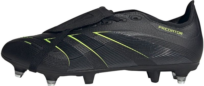 adidas - Predator League FT - Voetbalschoenen - Zwart Donkergrijs Neongeel - IJzeren Noppen