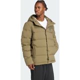 adidas - Helionic - Sportjas - Donkergrijs / Olijfgroen - Gewatteerd Korte Jas