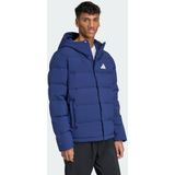 adidas SPORTSWEAR - Helionic - Sportjas - Donkerblauw - Gewatteerd Korte Jas