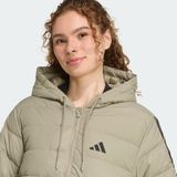 adidas - Essentials CLIMAWARM 3-Stripes Light Down Parka - Groen - Dames