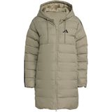 adidas - Essentials CLIMAWARM 3-Stripes Light Down Parka - Groen - Dames