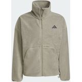 adidas - City Tech High Pile Fleece - Ritsjack - Groen - Heren