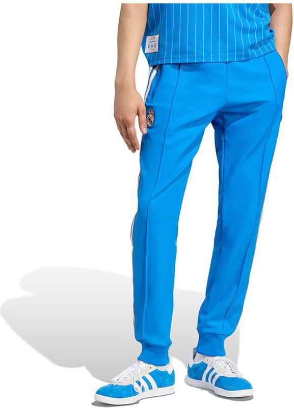adidas - Real Madrid Terrace Icons - Trainingsbroek - Blauw - Kenmerkende Teamdetails