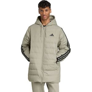 Essentials CLIMAWARM 3-Stripes Light Down Parka met Capuchon