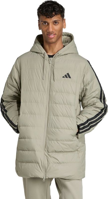 Essentials CLIMAWARM 3-Stripes Light Down Parka met Capuchon