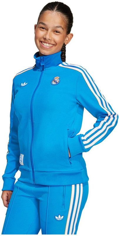 adidas - Real Madrid Terrace Icons - Trainingsjack - Junioren - Polyester - Geborduurd Logo