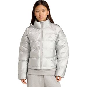 adidas - Helionic Holiday - Sportjas - Zilver - Gewatteerde Korte Jas