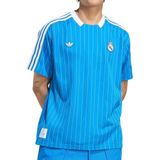 adidas - Real Madrid Terrace Icons - T-Shirt - Blauw - 100% Gerecycled Polyester