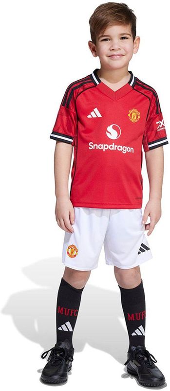 adidas - Manchester United Minikit - Voetbaltenue - Rood - 100% Gerecycled Polyester