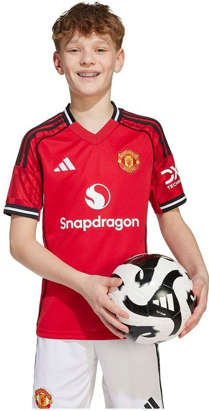 adidas - Manchester United Thuisshirt - Rood - 100% Gerecycled Polyester