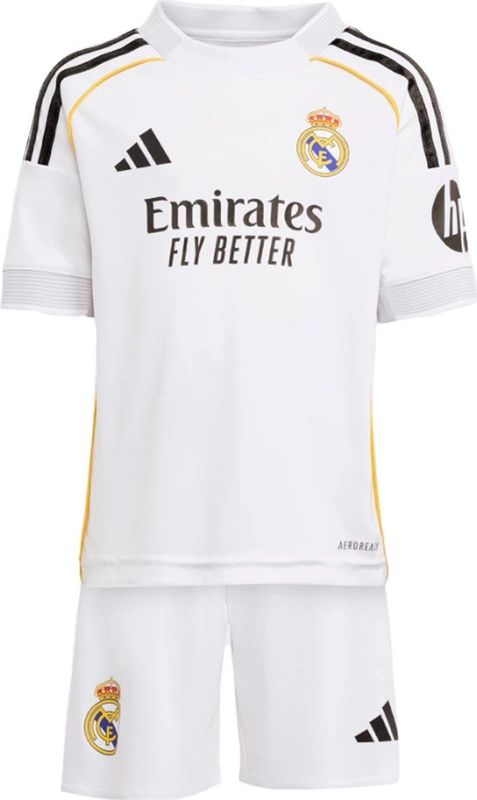 adidas - 2025-2026 Home Mini Kit - Voetbaltenue - Wit - 100% Gerecycled Polyester, AEROREADY Technologie