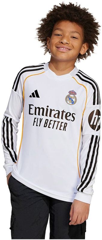 adidas - Thuis Shirt - Kinderen - Real Madrid 2025/26 - Lange Mouwen