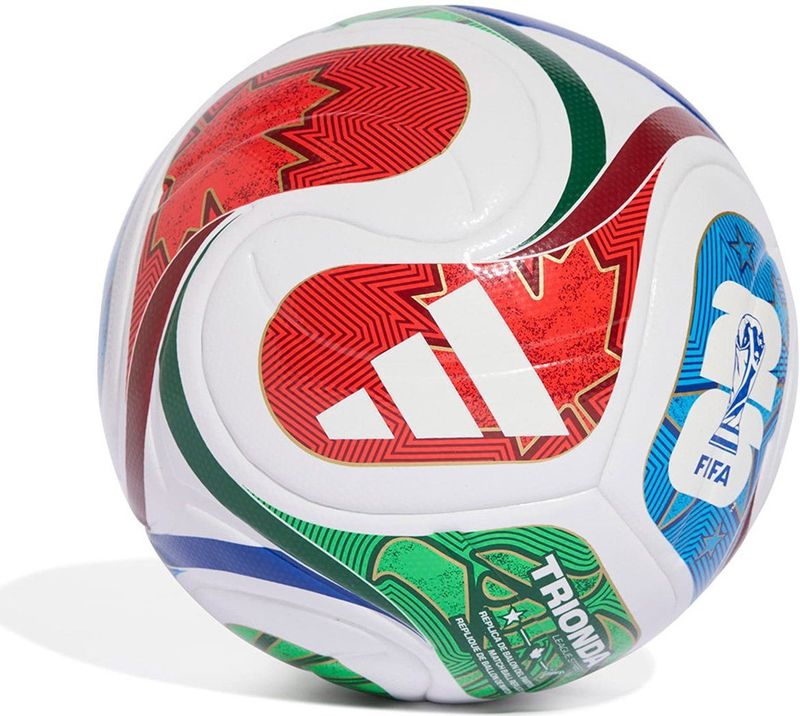 adidas WK 2026 Trionda League J290 Voetbal - Wit Blauw Rood Groen