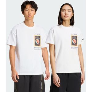 Adidas - National Geographic Aeroready F Gfx Tee - T-shirt - Wit - Katoen