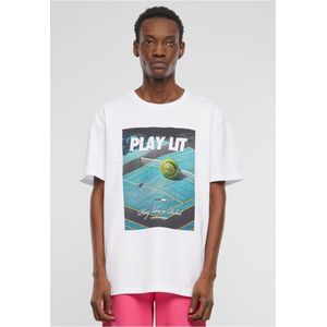 Mister Tee Upscale - PlayLit Heavy Oversize Heren T-shirt - Wit