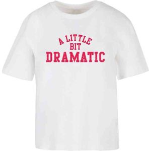 Miss Tee - Lil Dramatic Dames T-shirt - Wit