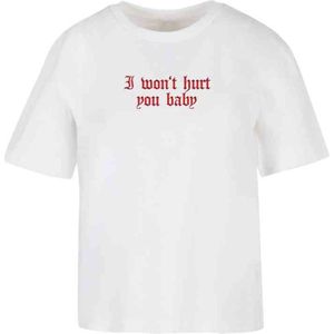 Miss Tee - Won't Hurt Dames T-shirt Wit