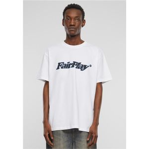 Mister Tee Upscale - PlayFair Heavy Oversize Heren T-shirt - Wit