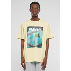 Mister Tee Upscale - PlayLit Heavy Oversize Heren T-shirt - Geel