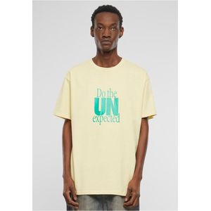 Mister Tee Upscale - Do The Unexpected Oversize Heren T-shirt - Geel