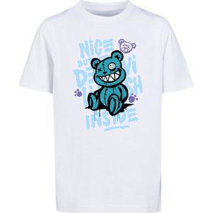 Mister Tee - Nice But Devilish Kinder T-shirt - Kids 158 164 - Wit