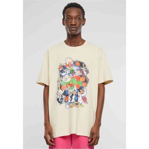 Mister Tee Upscale Space Jam - Teamwork Oversize Heren T-shirt - Beige