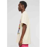 Mister Tee Upscale Space Jam - Teamwork Oversize Heren T-shirt - Beige
