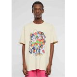 Mister Tee Upscale Space Jam - Teamwork Oversize Heren T-shirt - Beige