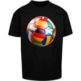 Mister Tee Upscale - Football's Coming Home 2024 Europe Tour Oversize Heren T-shirt - Zwart