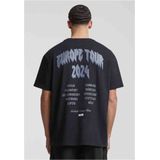 Mister Tee Upscale - Football's Coming Home 2024 Europe Tour Oversize Heren T-shirt - Zwart