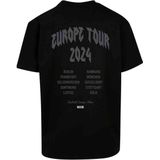 Mister Tee Upscale - Football's Coming Home 2024 Europe Tour Oversize Heren T-shirt - Zwart