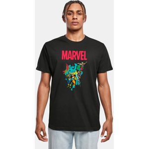 Merchcode Marvel - Avengers Pop Group Heren T-shirt - Zwart