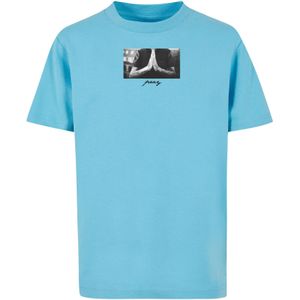 Mister Tee - Kids Pray Kinder T-shirt - Kids 110 116 - Blauw
