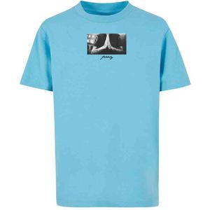 Mister Tee Shirt 'Pray'  blauw / grijs / zwart / wit