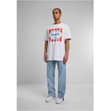 Mister Tee - Ice Cream Heavy Oversize Tee - T-shirt - Wit - 100% Katoen