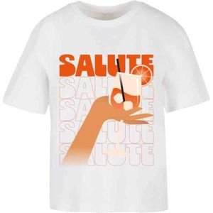 Miss Tee - Saluti A Tutti Dames T-shirt - Wit