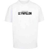 Mister Tee Upscale - Theorie Du Chaos Oversize Heren T-shirt - Wit