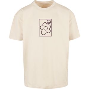 Mister Tee Upscale - More Peace Oversize Heren T-shirt - Beige