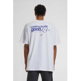 Mister Tee Upscale - Good Life Quest Oversize Heren T-shirt - Wit