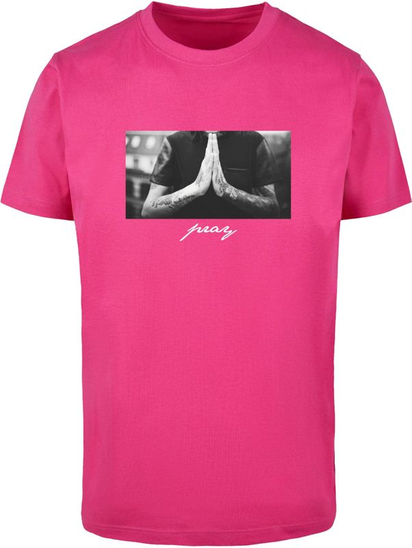 Mister Tee - Shirt 'Pray' - Grijs - T-shirt
