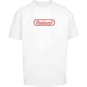 Merchcode - The Skateboard Magazin Logo Oversize Heren T-shirt - Wit